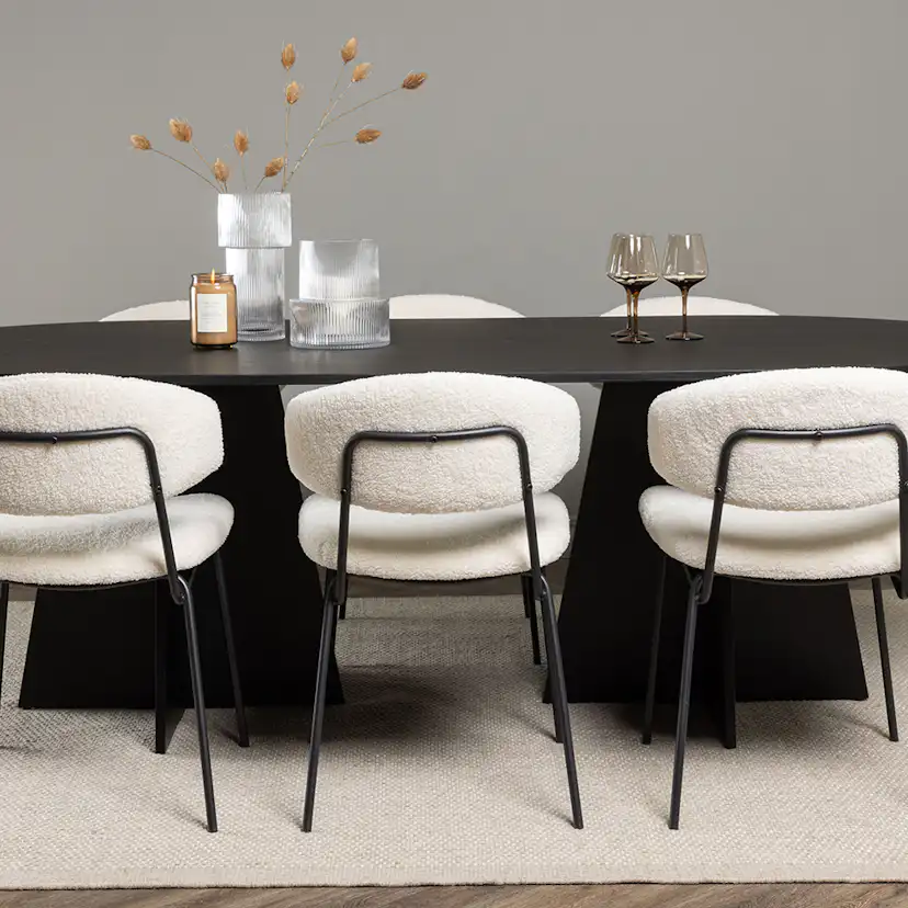 Matgrupp Venture Home Bootcut Oval med 6 Chico Stolar