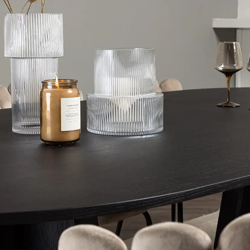 Matgrupp Venture Home Bootcut Oval med 6 Limhamn Light Stolar