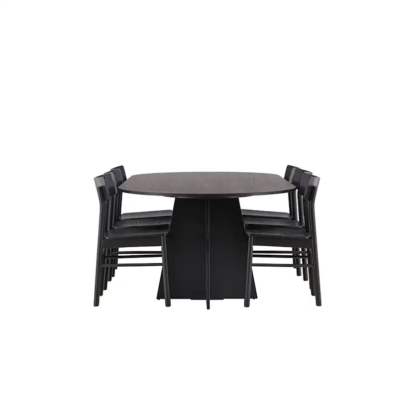 Matgrupp Venture Home Bootcut Oval med 6st Montros Matstolar