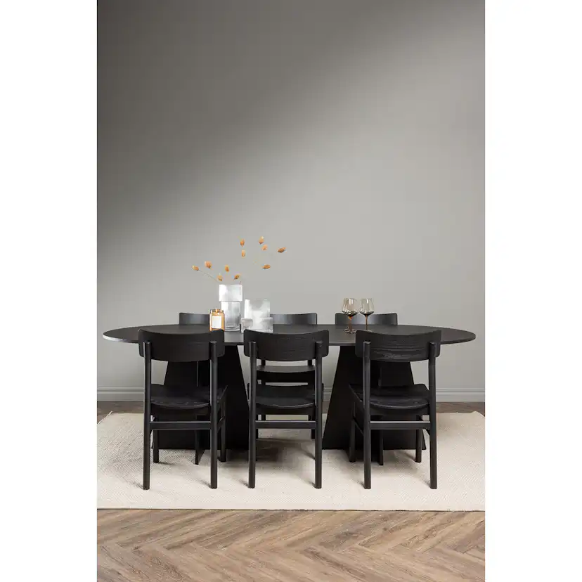 Matgrupp Venture Home Bootcut Oval med 6st Montros Matstolar