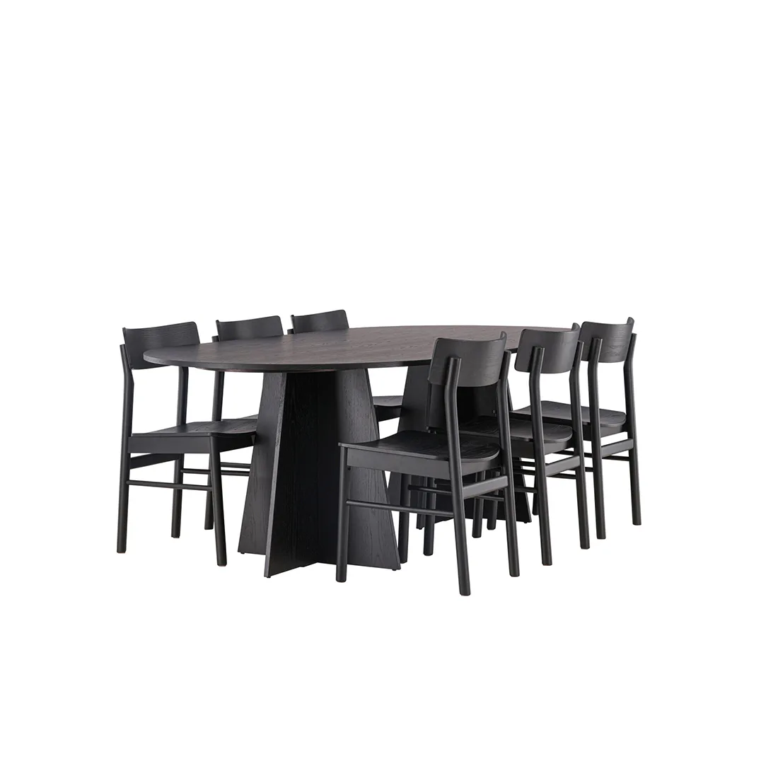 Matgrupp Venture Home Bootcut Oval med 6st Montros Matstolar