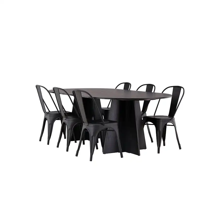 Matgrupp Venture Home Bootcut Oval med 6 st Tempe