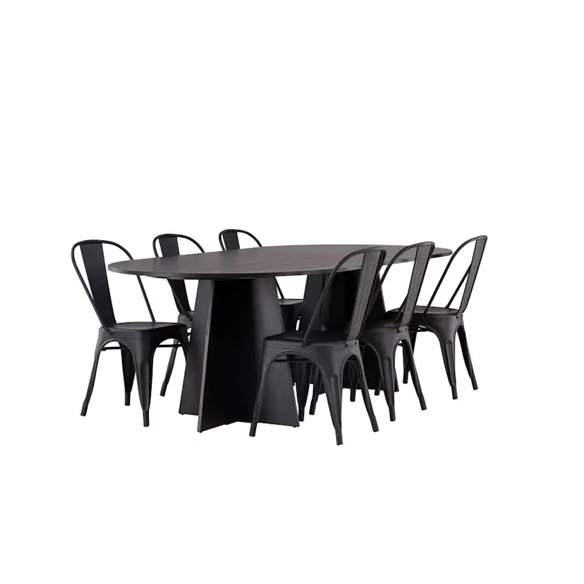 Matgrupp Venture Home Bootcut Oval med 6 st Tempe