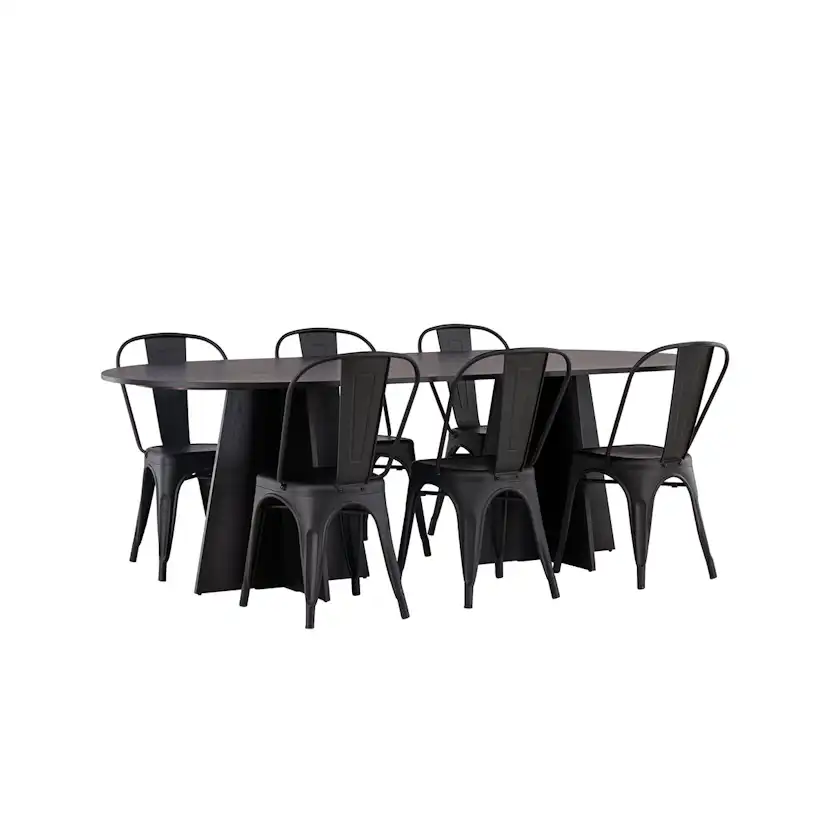 Matgrupp Venture Home Bootcut Oval med 6 st Tempe