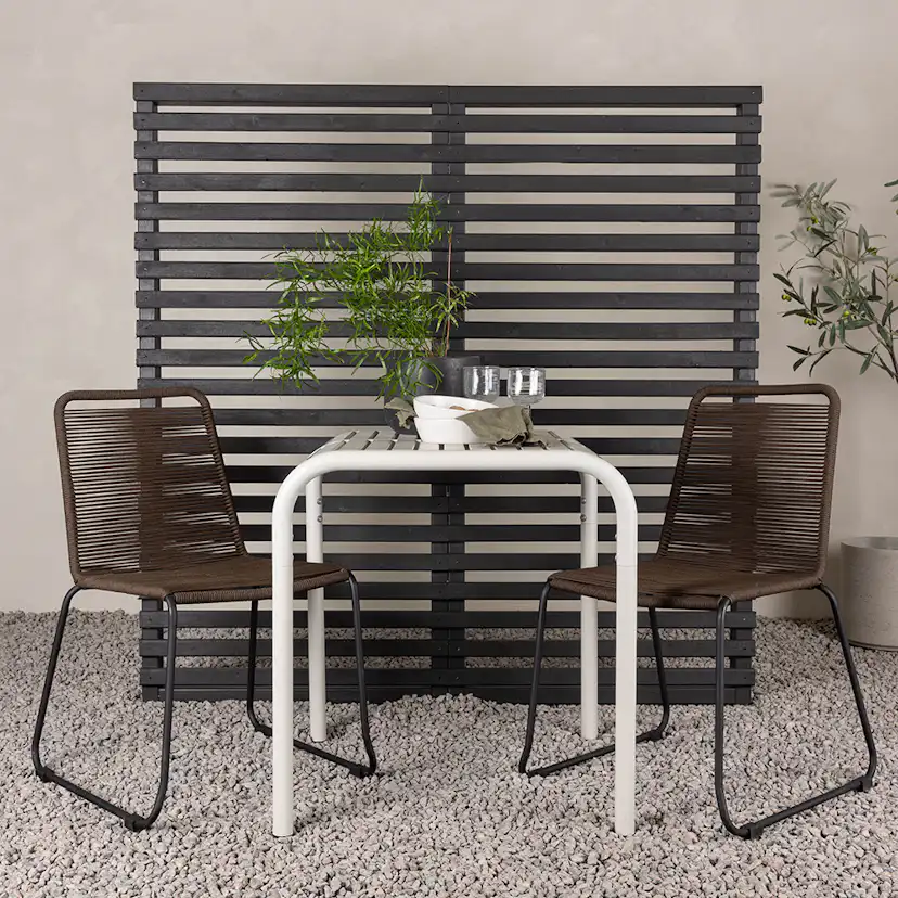 Cafégrupp Venture Home Borneo Bord med 2 Lindos Trädgårdsstolar Utomhus