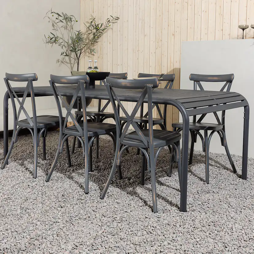 Matgrupp Venture Home Borneo Bord med 6 Tablas Stolar