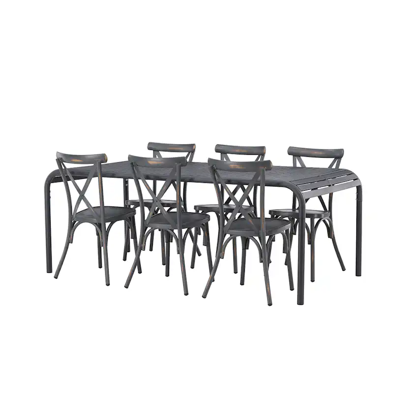 Matgrupp Venture Home Borneo Bord med 6 Tablas Stolar