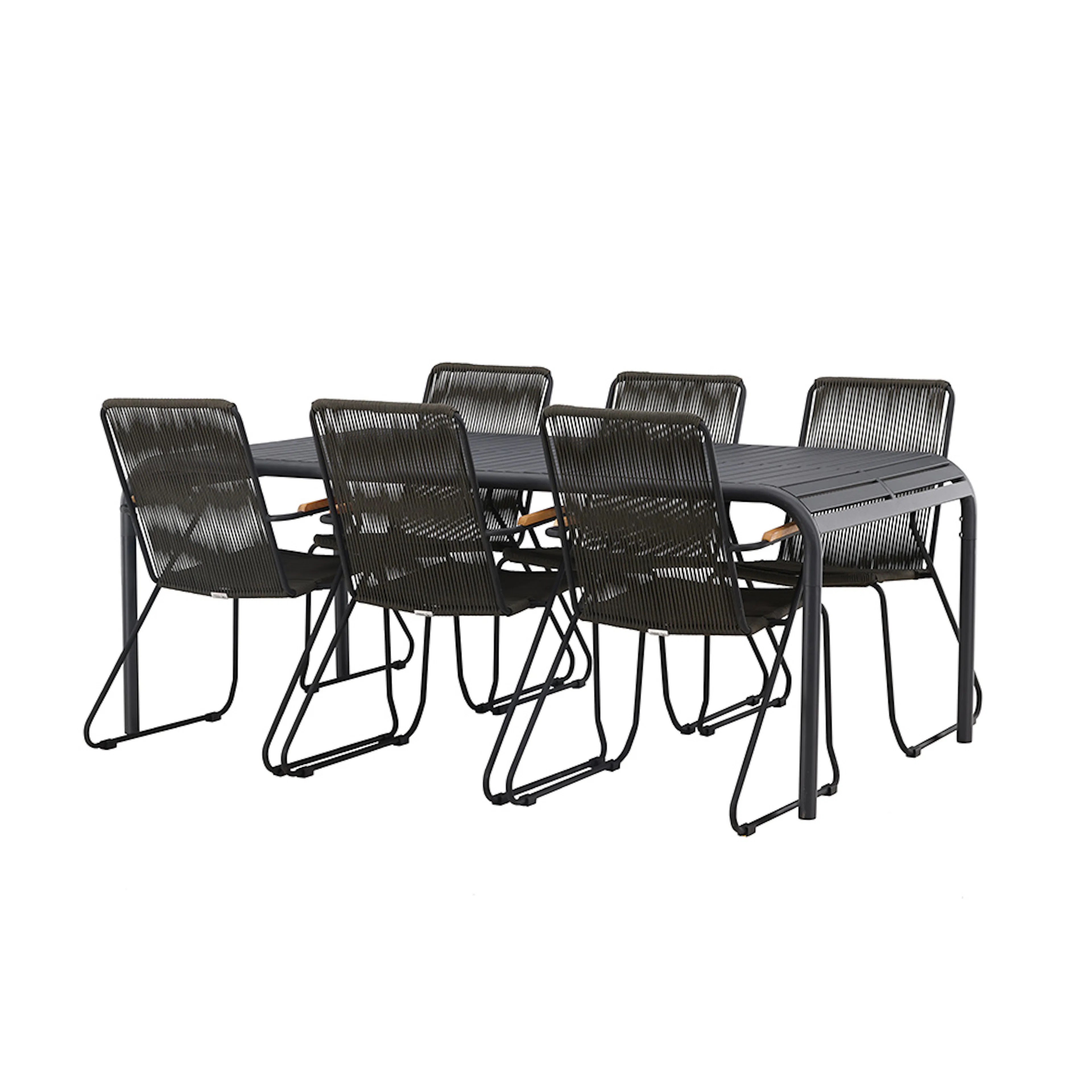 Matgrupp Venture Home Borneo Bord med 6 Bois Stolar