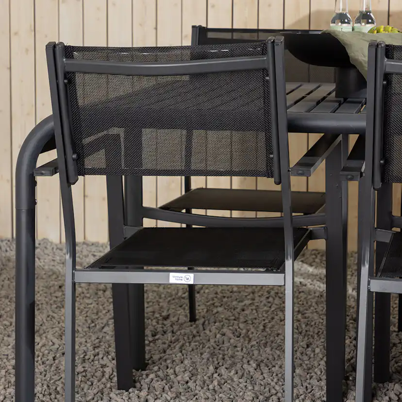 Matgrupp Venture Home Borneo Bord med 6 Copacabana Stolar