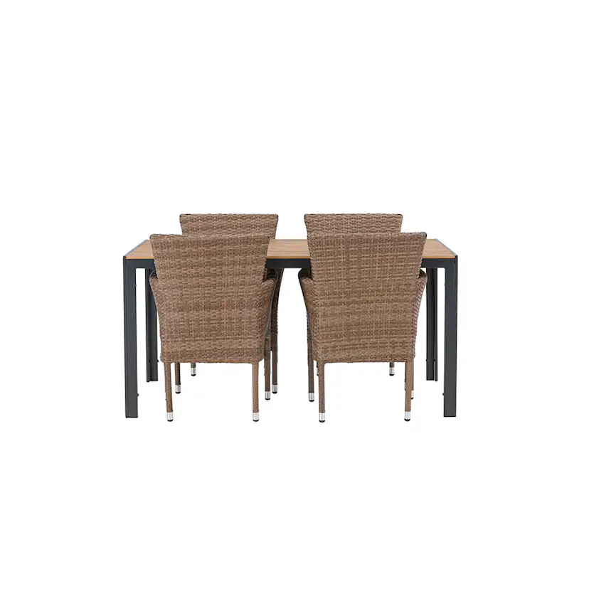 Matgrupp Venture Home Break Bord med 4 Malina Stolar