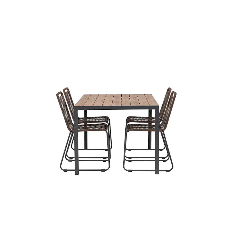 Matgrupp Venture Home Break Bord med 4 Lindos Stolar