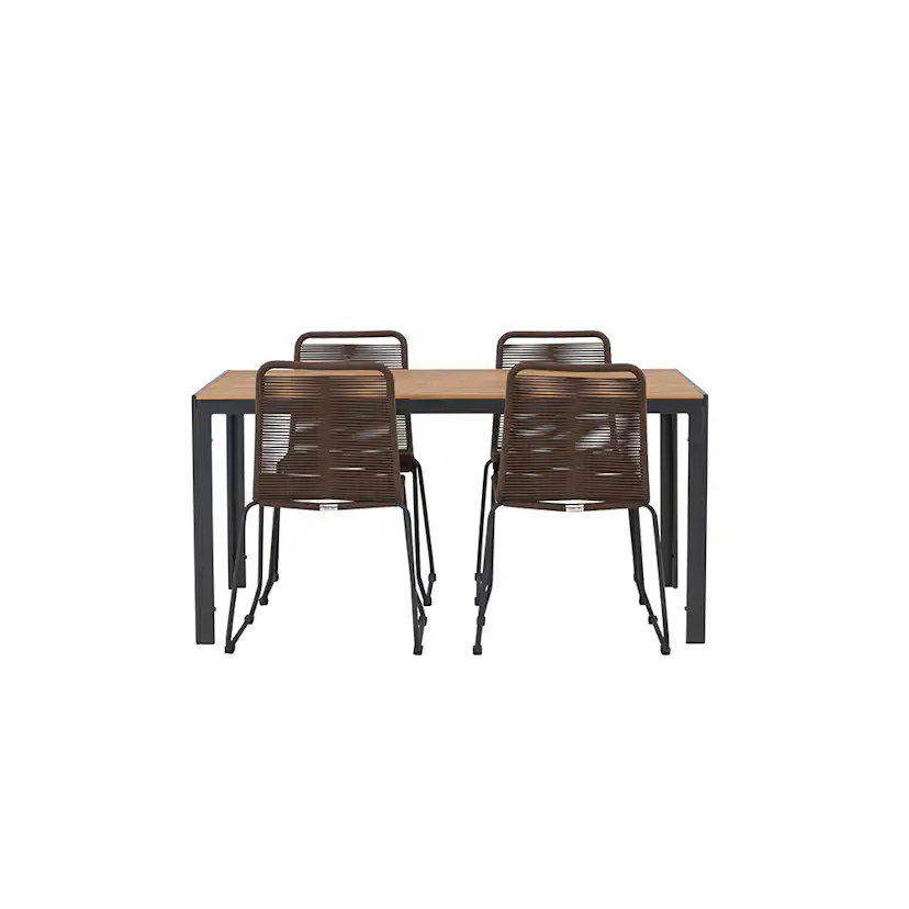 Matgrupp Venture Home Break Bord med 4 Lindos Stolar