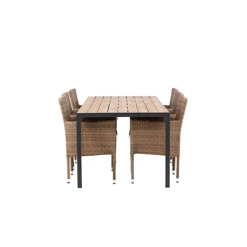 Matgrupp Venture Home Break Bord med 6 Malina Stolar