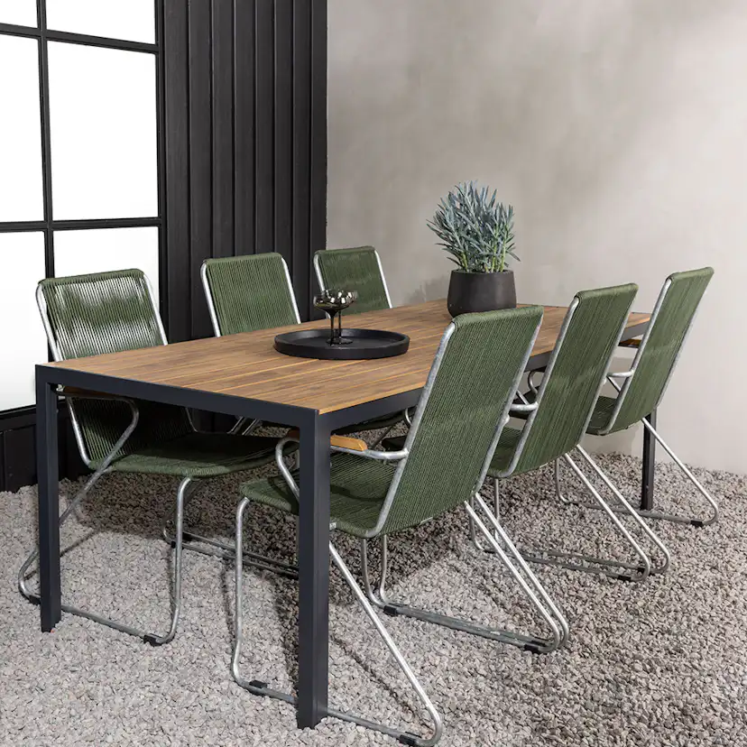 Matgrupp Venture Home Break Bord med 6 Bois Stolar