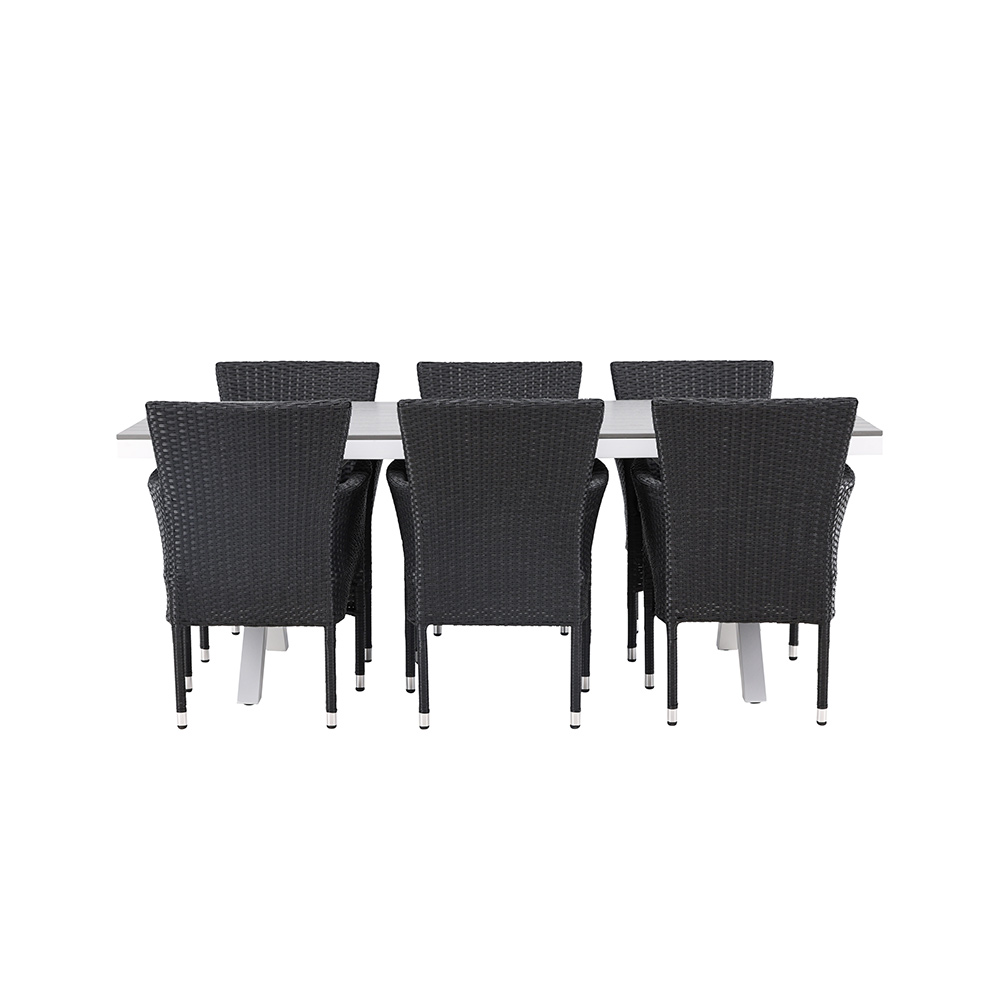 Matgrupp Venture Home Garcia Bord med 6 Malina Stolar