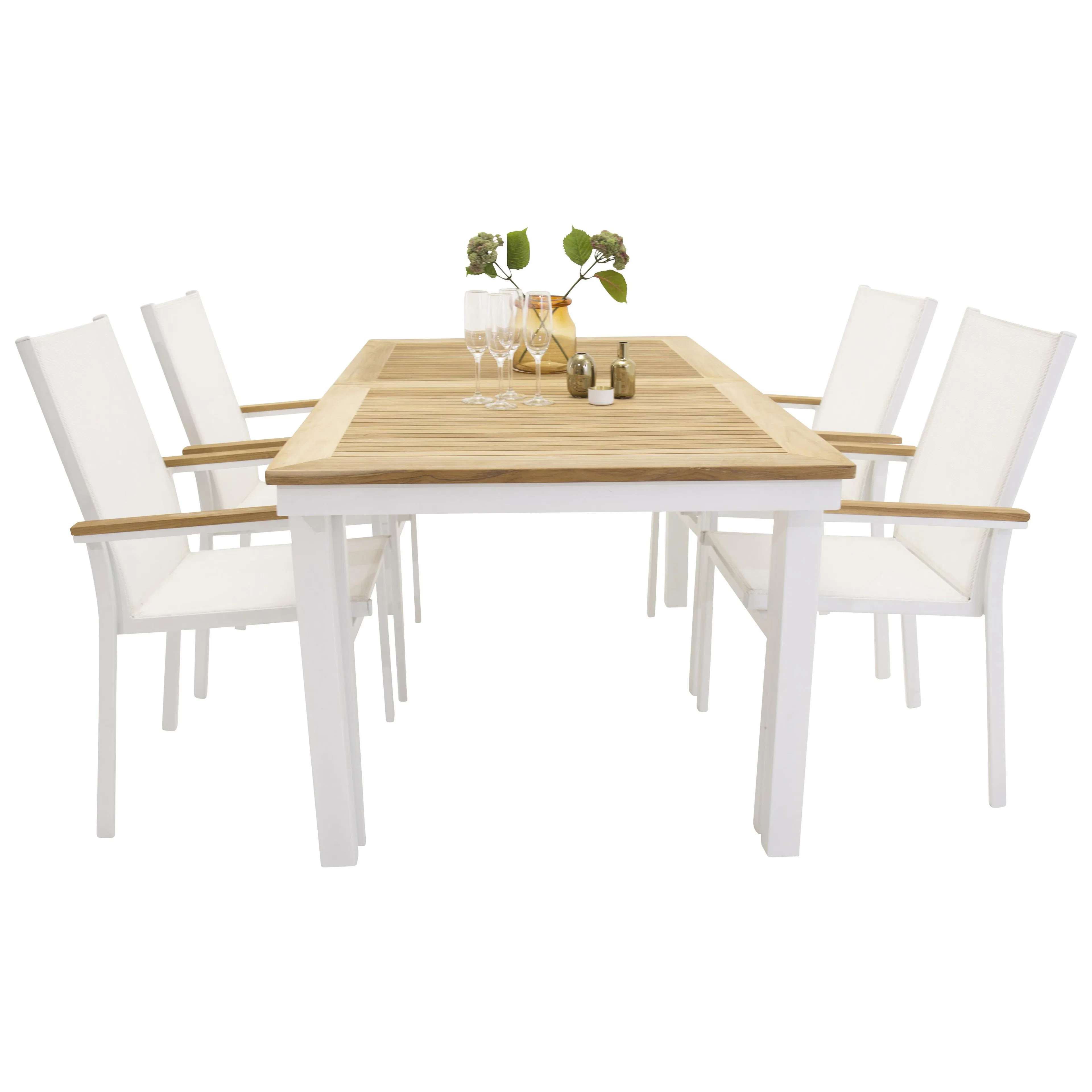 Matgrupp Venture Home Perla 160/240 med 4 Tilly Stolar