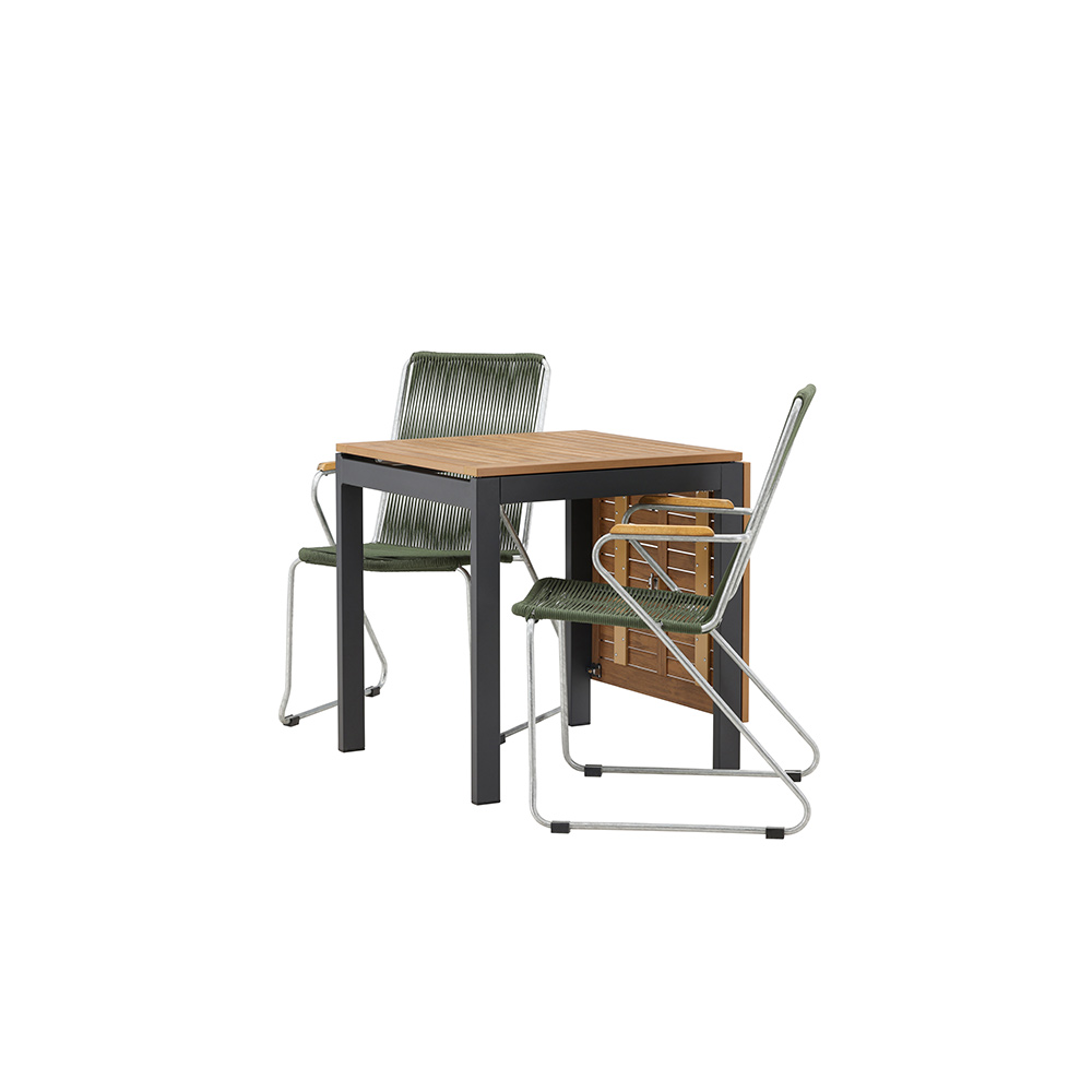 Cafégrupp Venture Home Diego Bord med 2 Bois Stolar