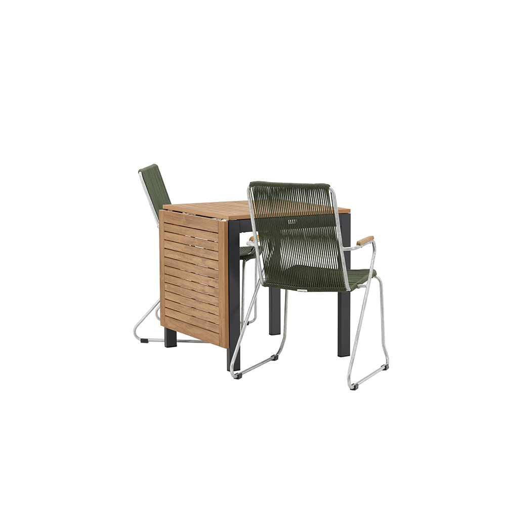 Cafégrupp Venture Home Diego Bord med 2 Bois Stolar