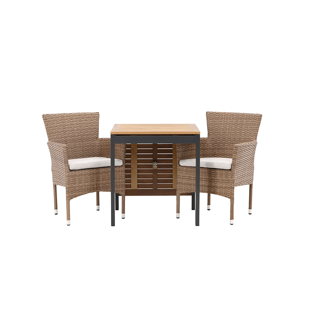 Cafégrupp Venture Home Diego Bord med 2 Malina Stolar