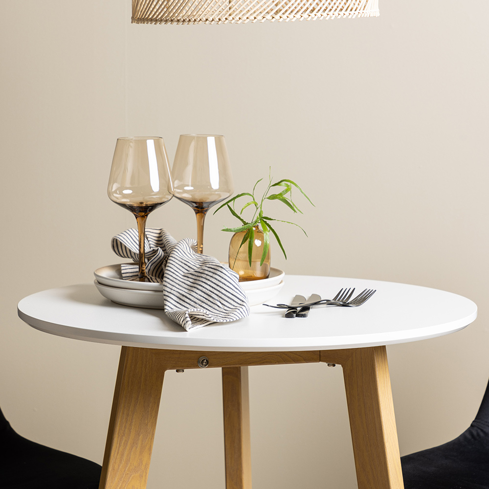 Matgrupp Venture Home Leonora Ø65 cm med 2 st Polar stolar