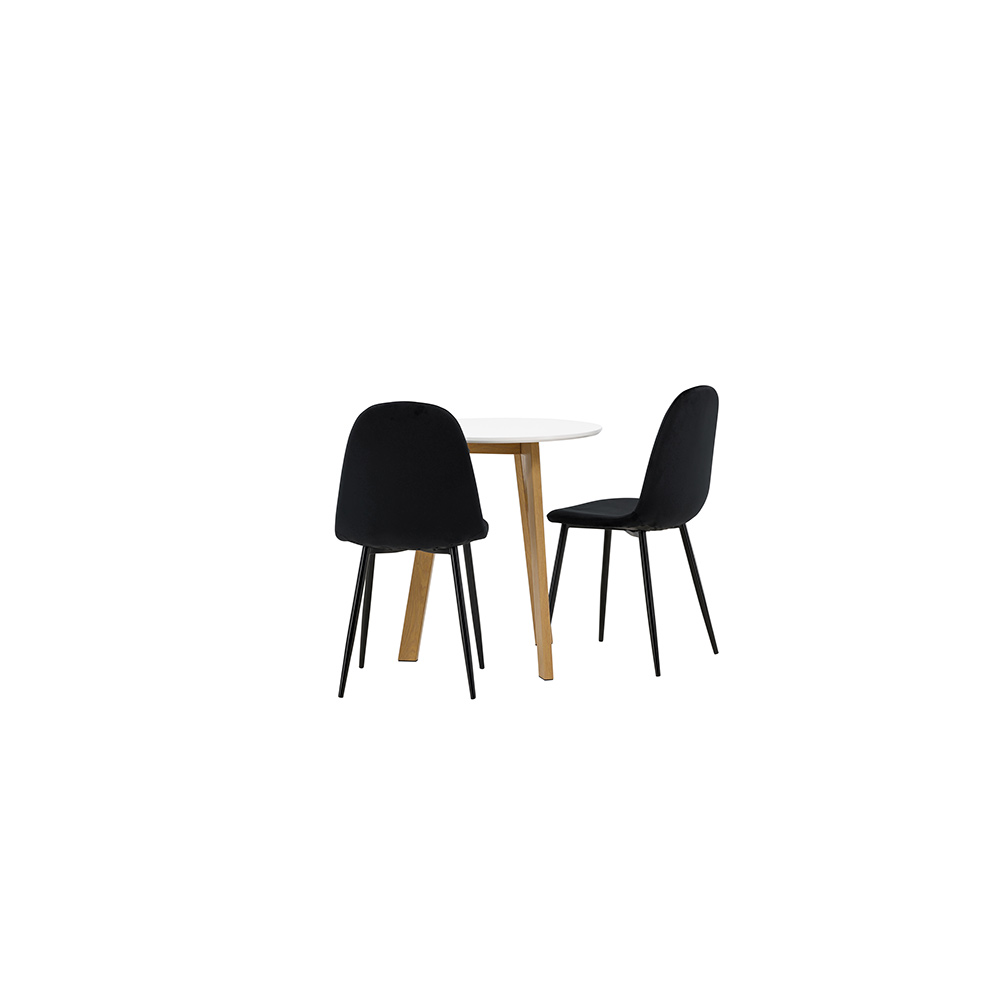 Matgrupp Venture Home Leonora Ø65 cm med 2 st Polar stolar