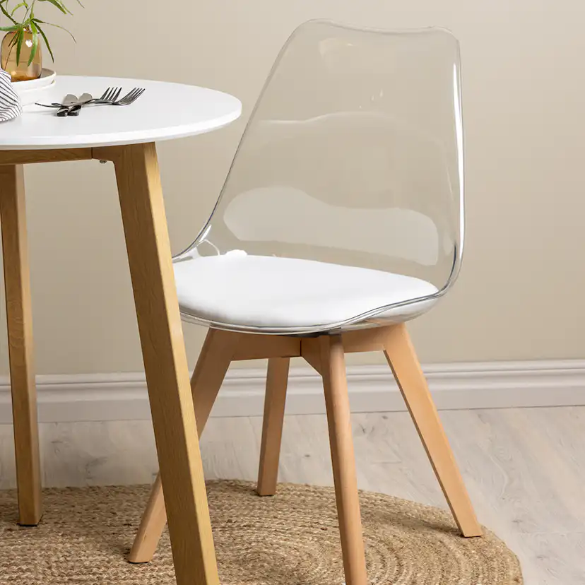 Matgrupp Venture Home Leonora Ø65 cm med 2 st Edvin stolar