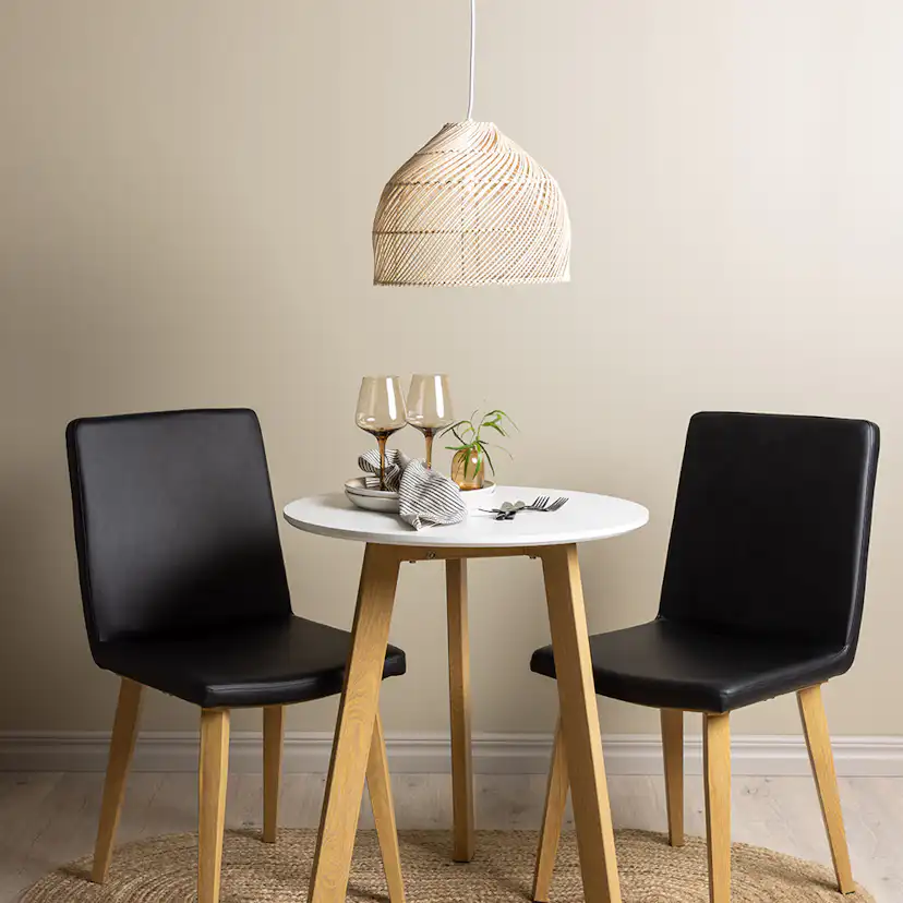 Matgrupp Venture Home Leonora Ø65 cm med 2 st Today stolar