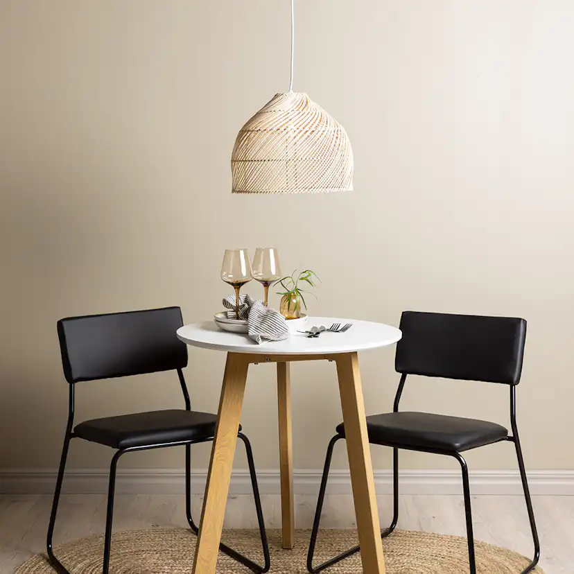 Matgrupp Venture Home Leonora Ø65 cm med 2 st Kenth stolar