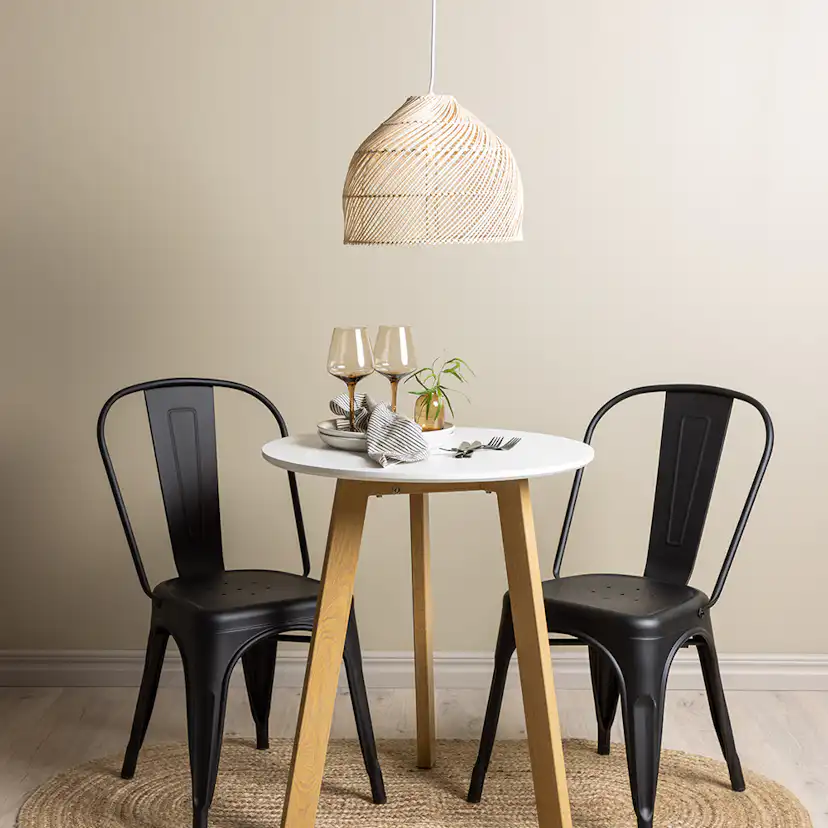 Matgrupp Venture Home Leonora Ø65 cm med 2 st Tempe stolar