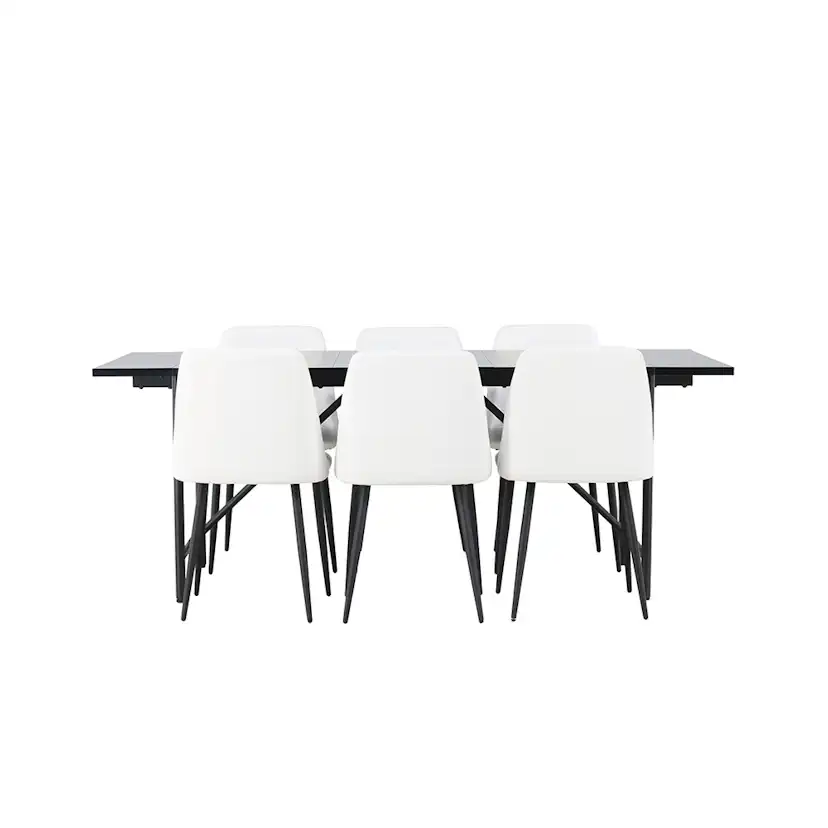 Matgrupp Venture Home Astrid med 6 Night Stolar