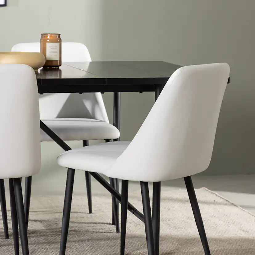 Matgrupp Venture Home Astrid med 6 Night Stolar