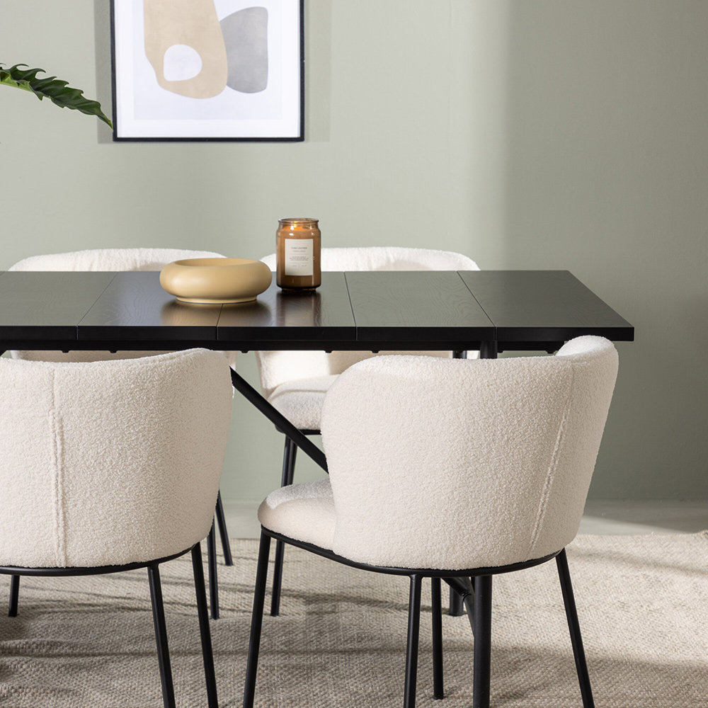 Matgrupp Venture Home Astrid med 6 Edina Stolar