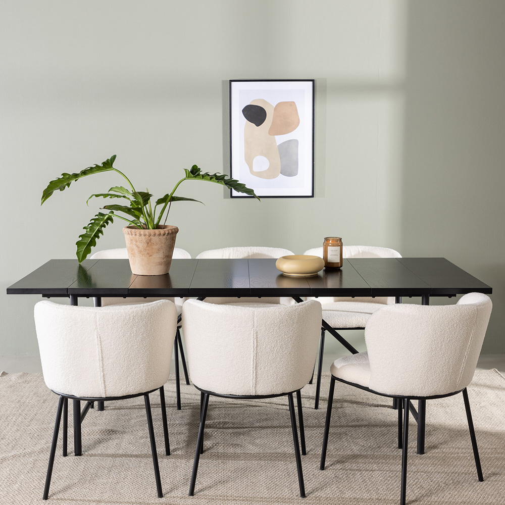 Matgrupp Venture Home Astrid med 6 Edina Stolar