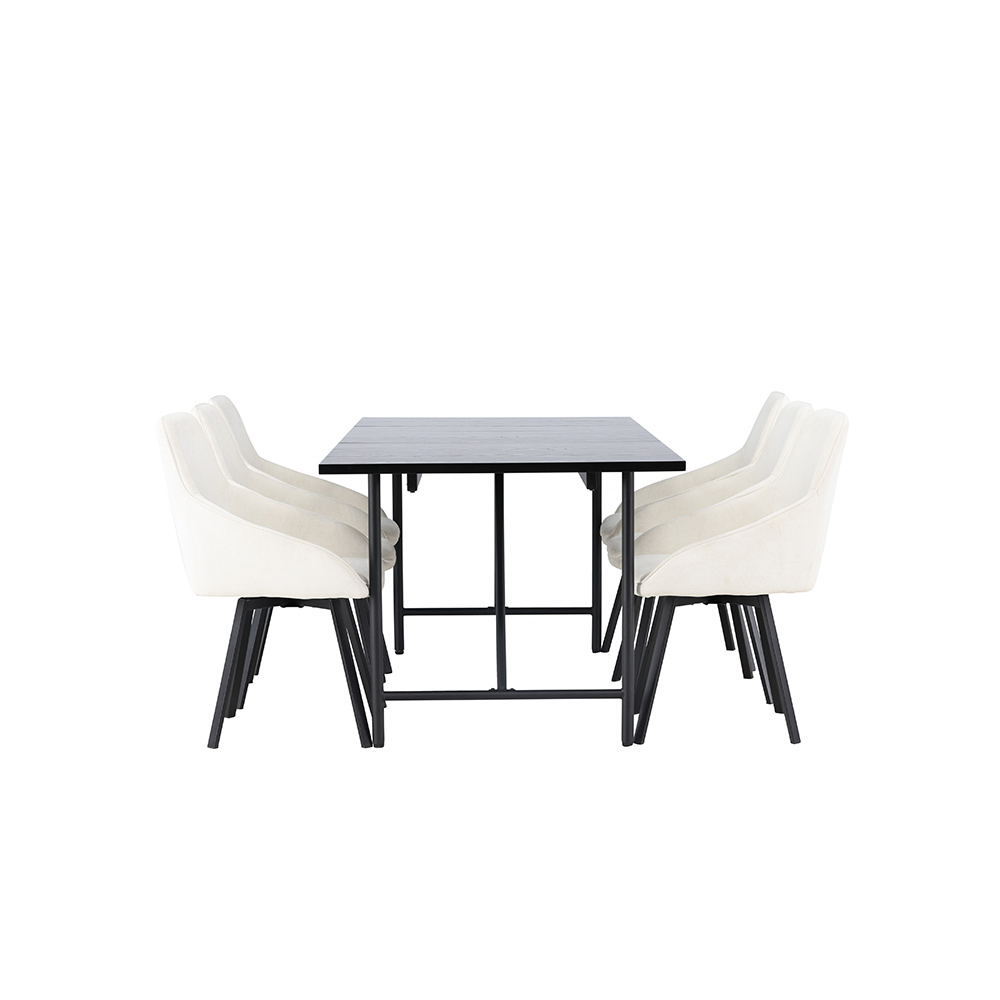 Matgrupp Venture Home Astrid med 6 Rosie Stolar