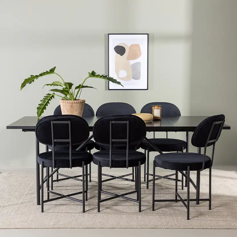 Matgrupp Venture Home Astrid med 6 Stella Stolar