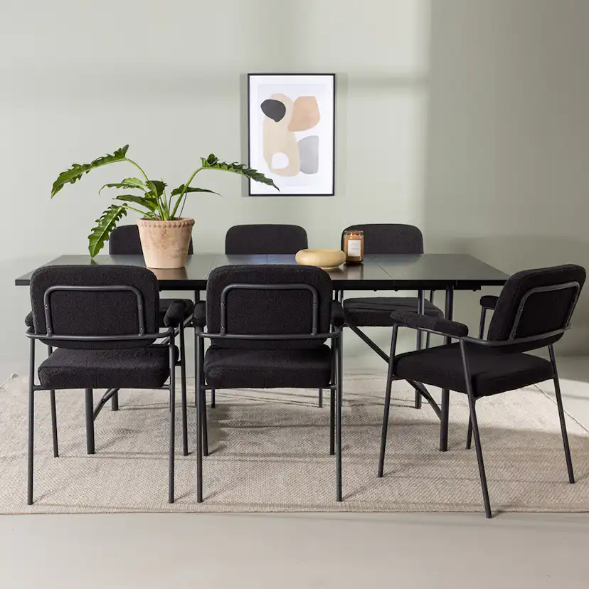 Matgrupp Venture Home Astrid med 6 Yesterday Stolar