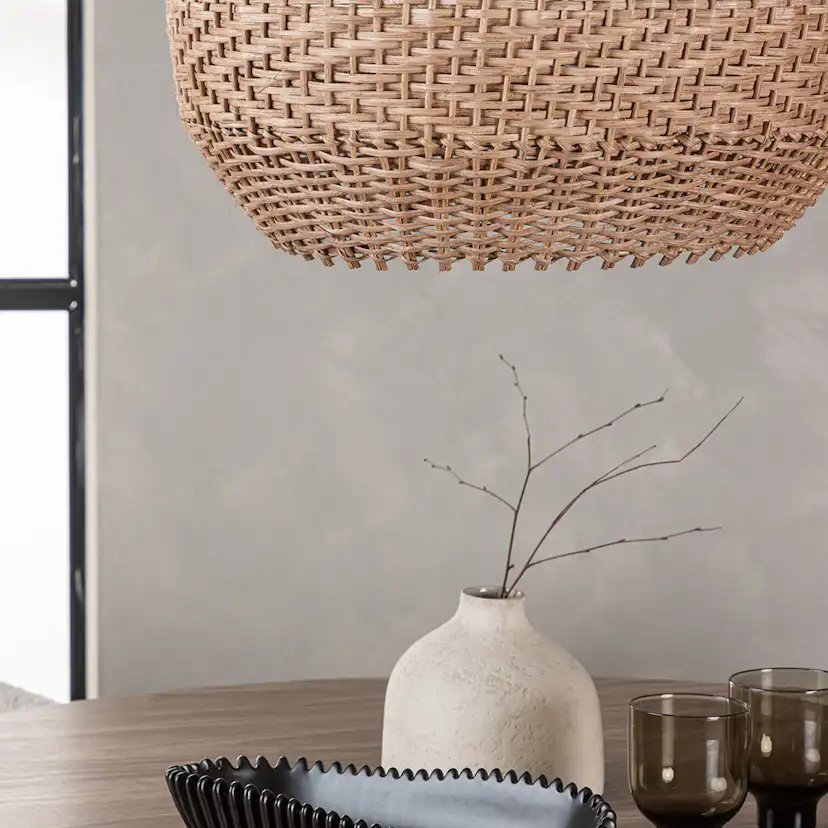 Matgrupp Venture Home Lanzo Runt Matbord Ø120 cm & 4 Chico Stolar i Boucle