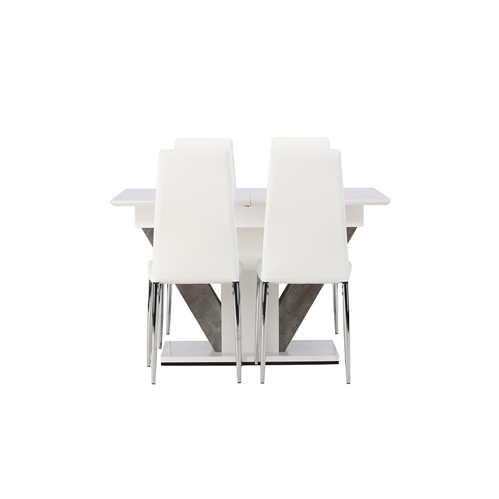 Matgrupp Venture Home Disa med 4 Pastill Stolar