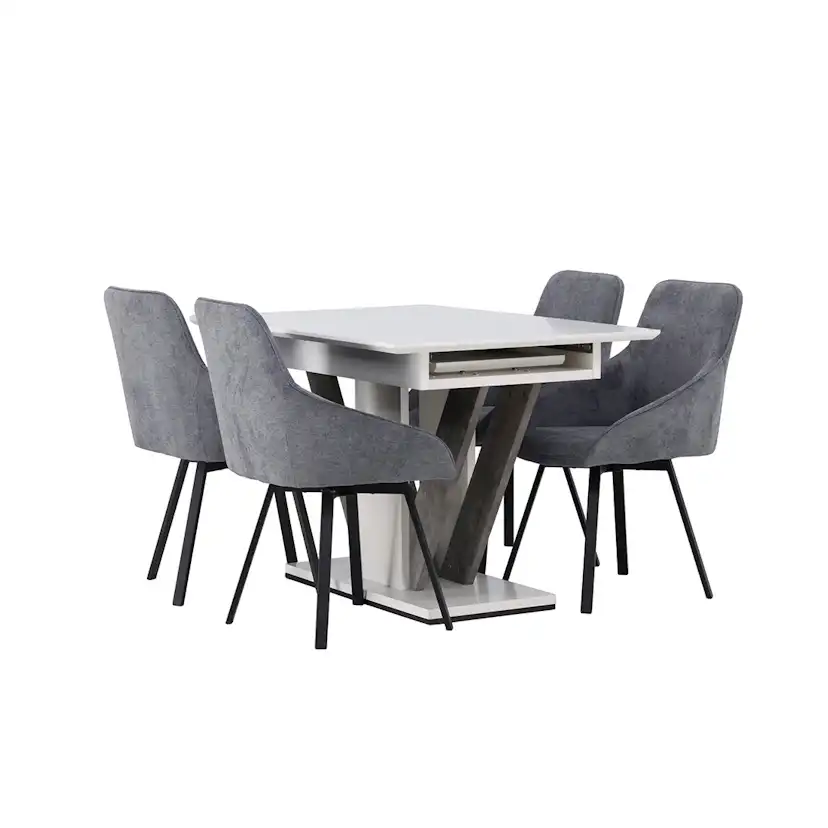 Matgrupp Venture Home Disa med 4st Rosie Matstolar