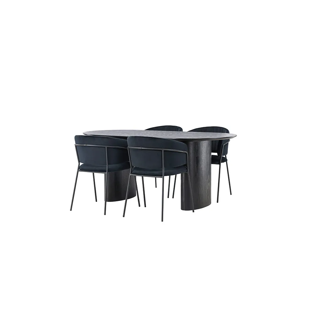 Matgrupp Venture Home Isolde med 4 st Selma stolar