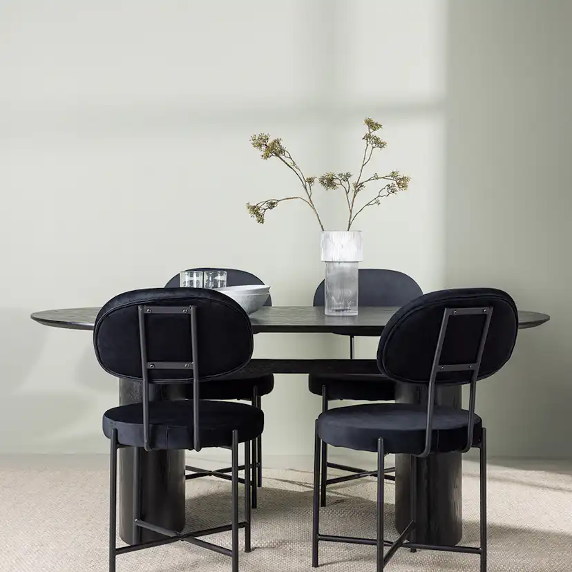 Matgrupp Venture Home Isolde med 4 st Stella stolar