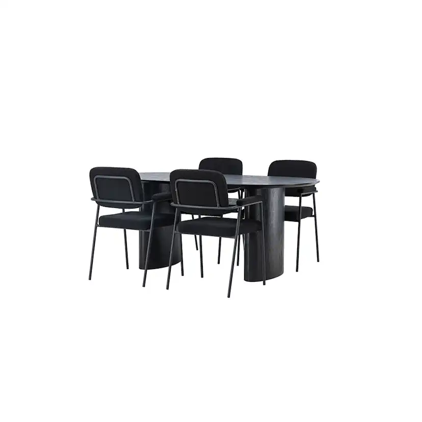 Matgrupp Venture Home Isolde med 4 st Yesterday stolar