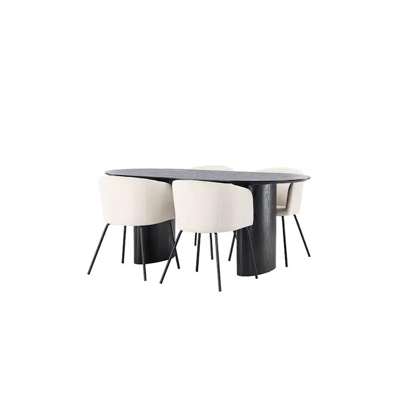 Matgrupp Venture Home Isolde med 4 st Berit stolar