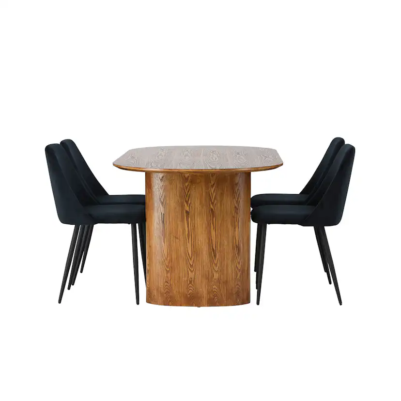 Matgrupp Venture Home Isolde med 4 Night Stolar