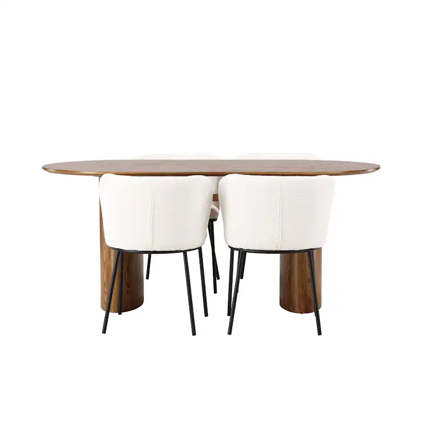 Matgrupp Venture Home Isolde med 4 Edina Stolar