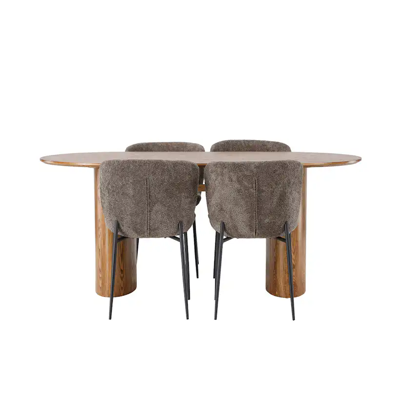 Matgrupp Venture Home Isolde med 4 Modesto Stolar