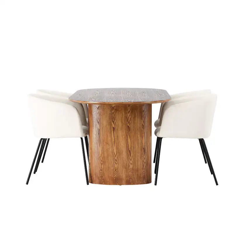 Matgrupp Venture Home Isolde med 4 Berit Stolar