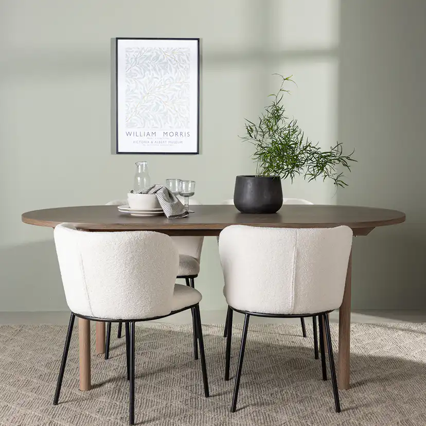 Matgrupp Venture Home Andy med 4 st Edina stolar