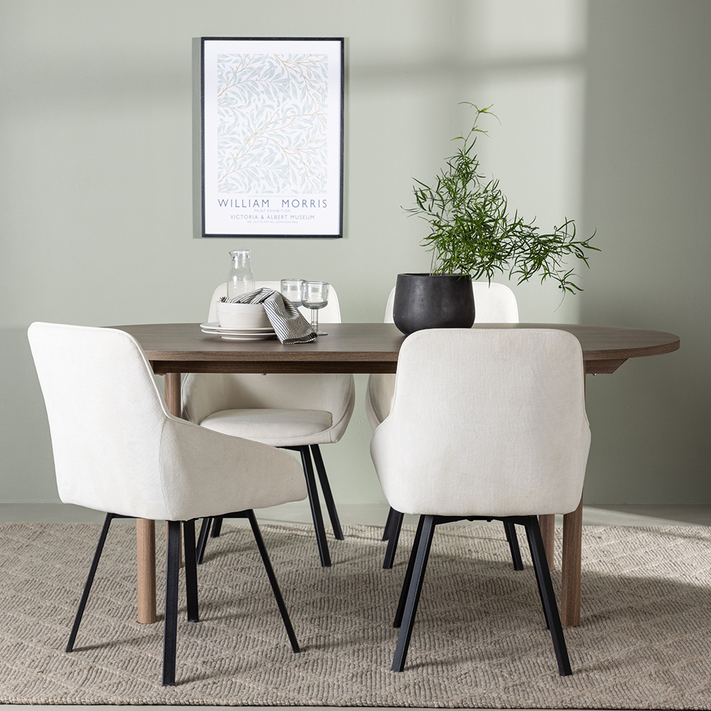 Matgrupp Venture Home Andy med 4 st Rosie stolar