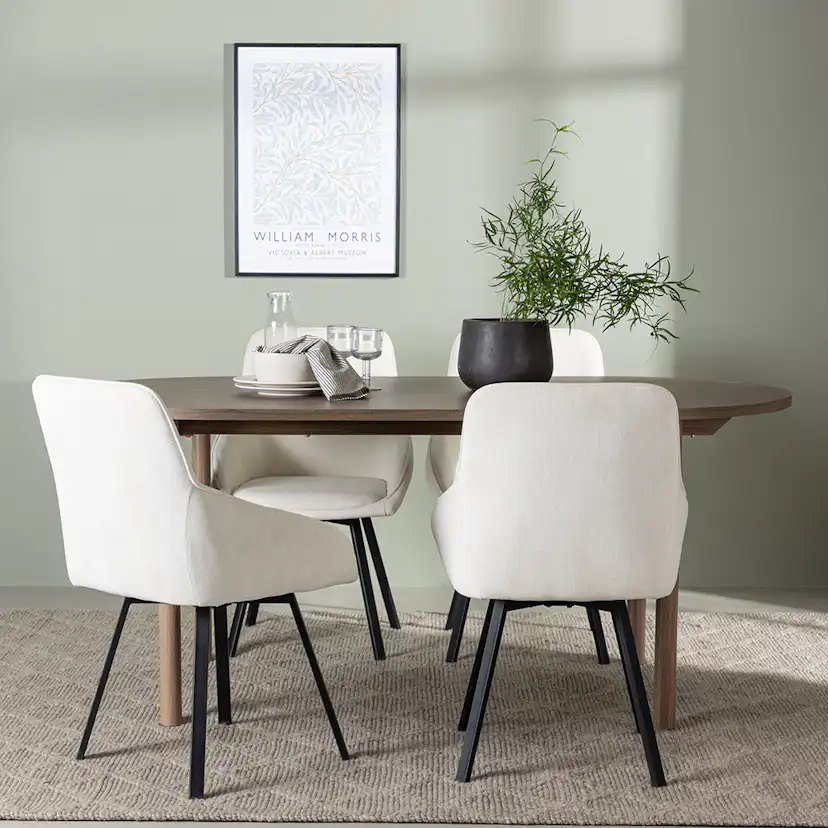 Matgrupp Venture Home Andy med 4 st Rosie stolar